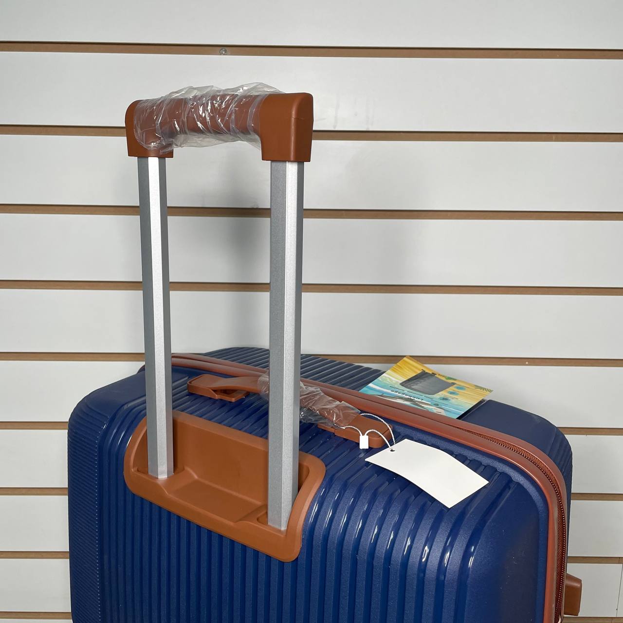 Чемодан полипропилен L - Синий