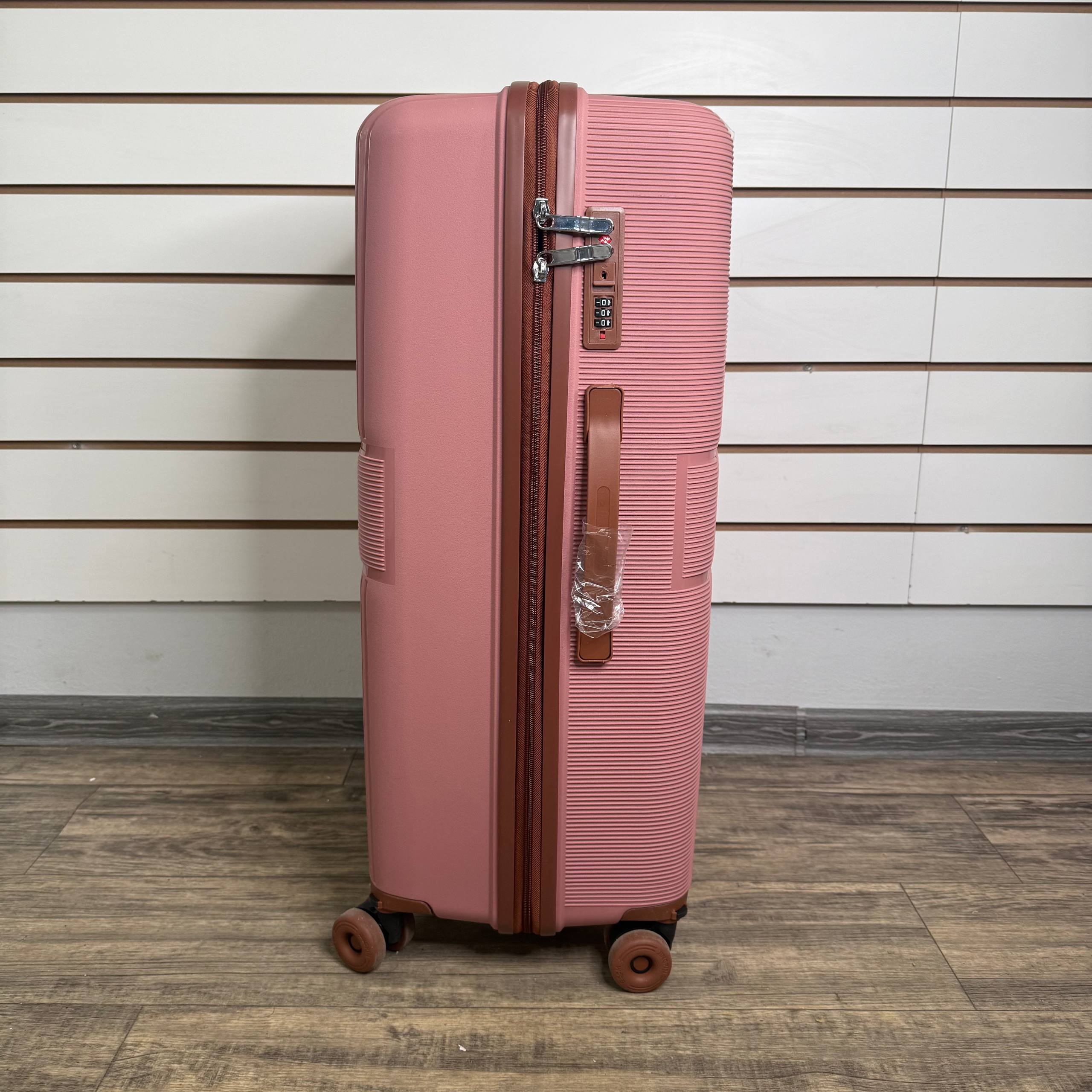 Чемодан полипропилен L - Нюдовый