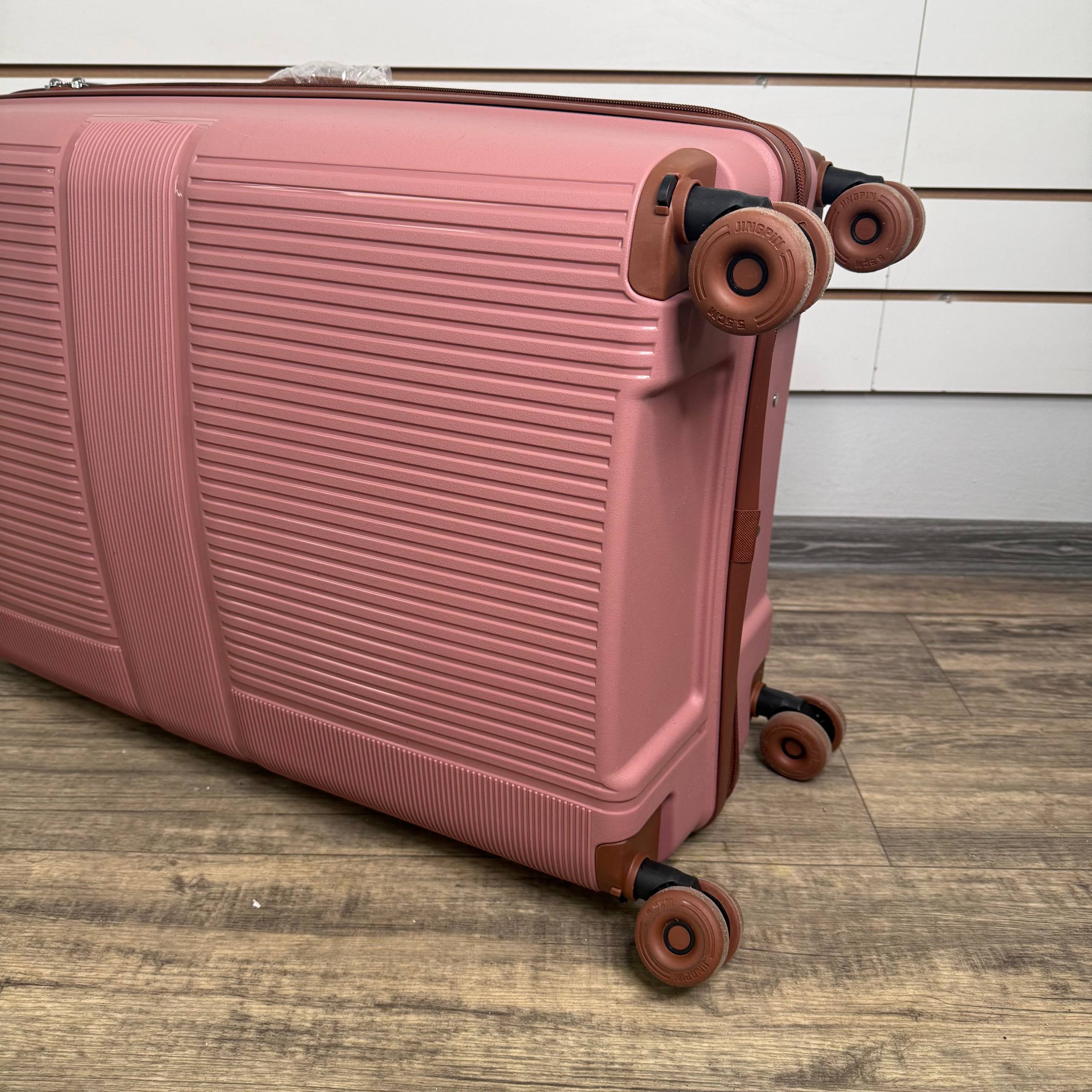 Чемодан полипропилен L - Нюдовый