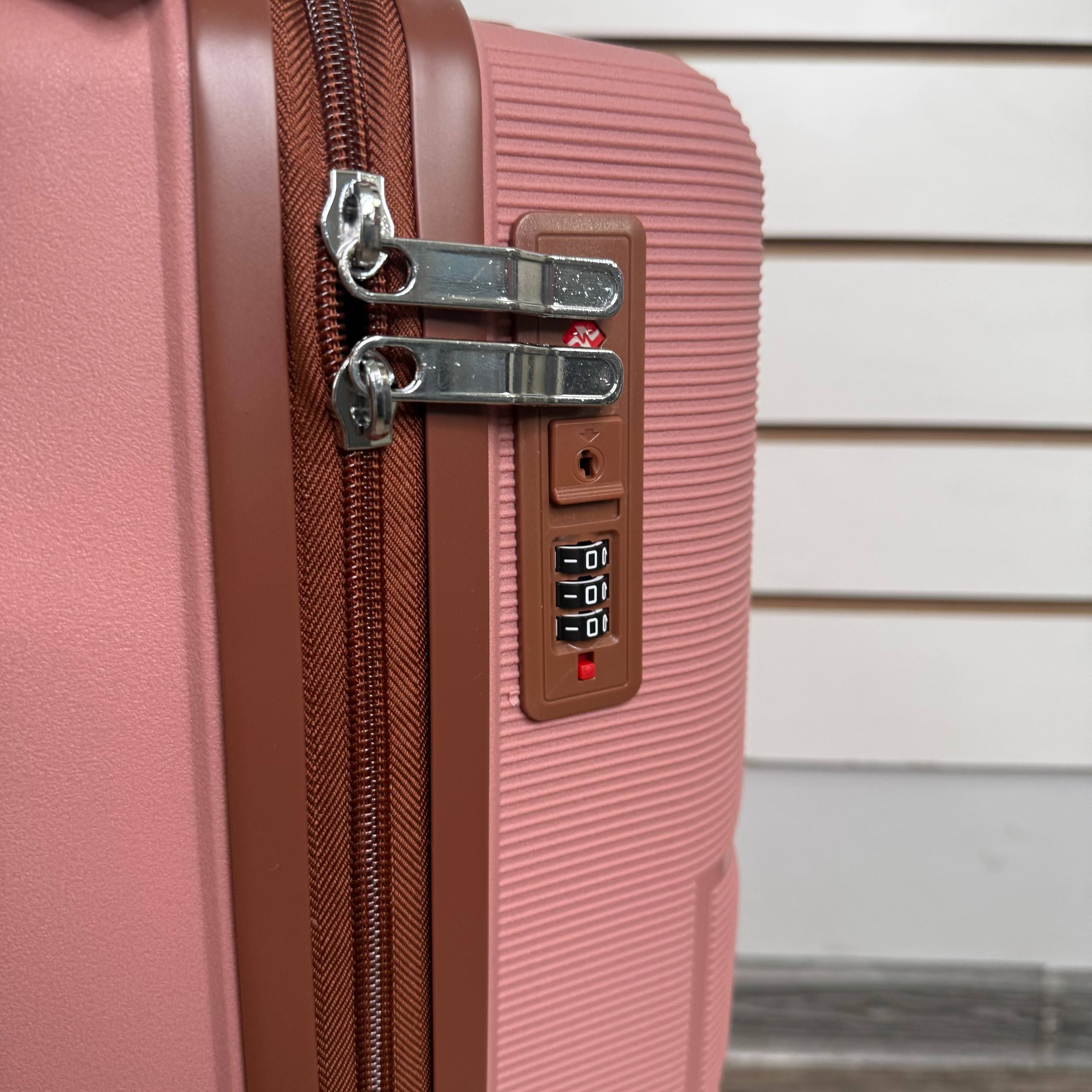 Чемодан полипропилен S - Нюдовый