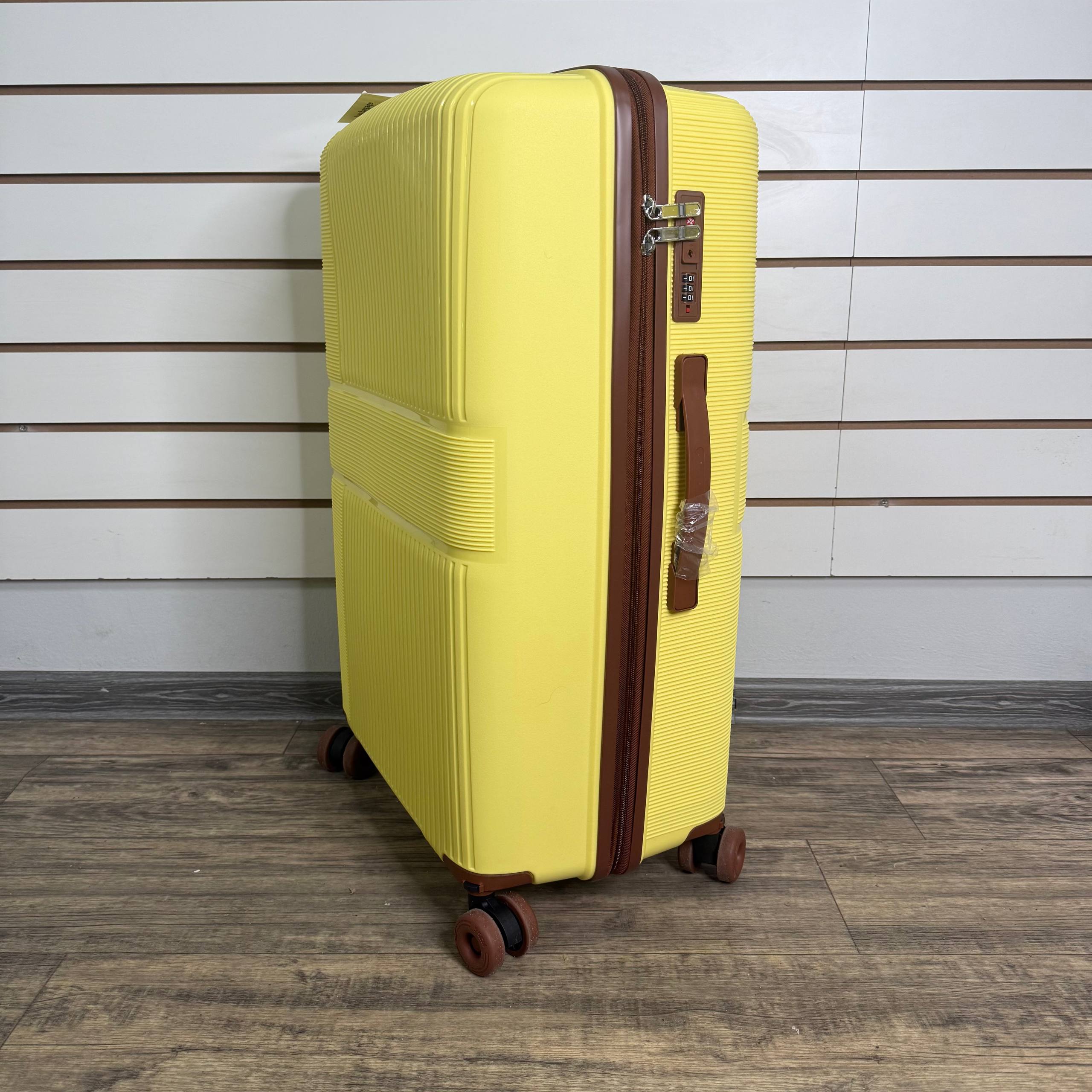 Чемодан полипропилен L - Желтый