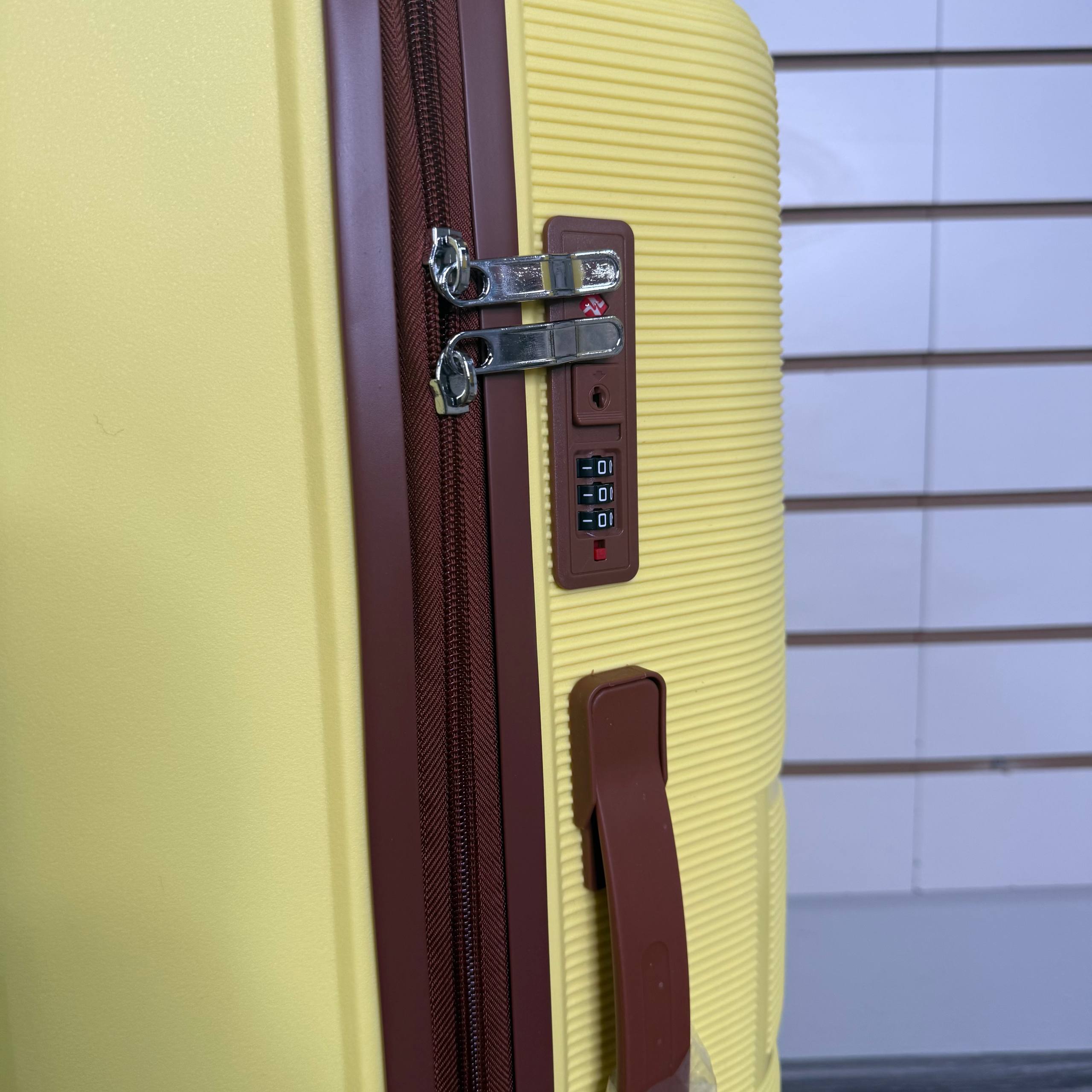 Чемодан полипропилен L - Желтый