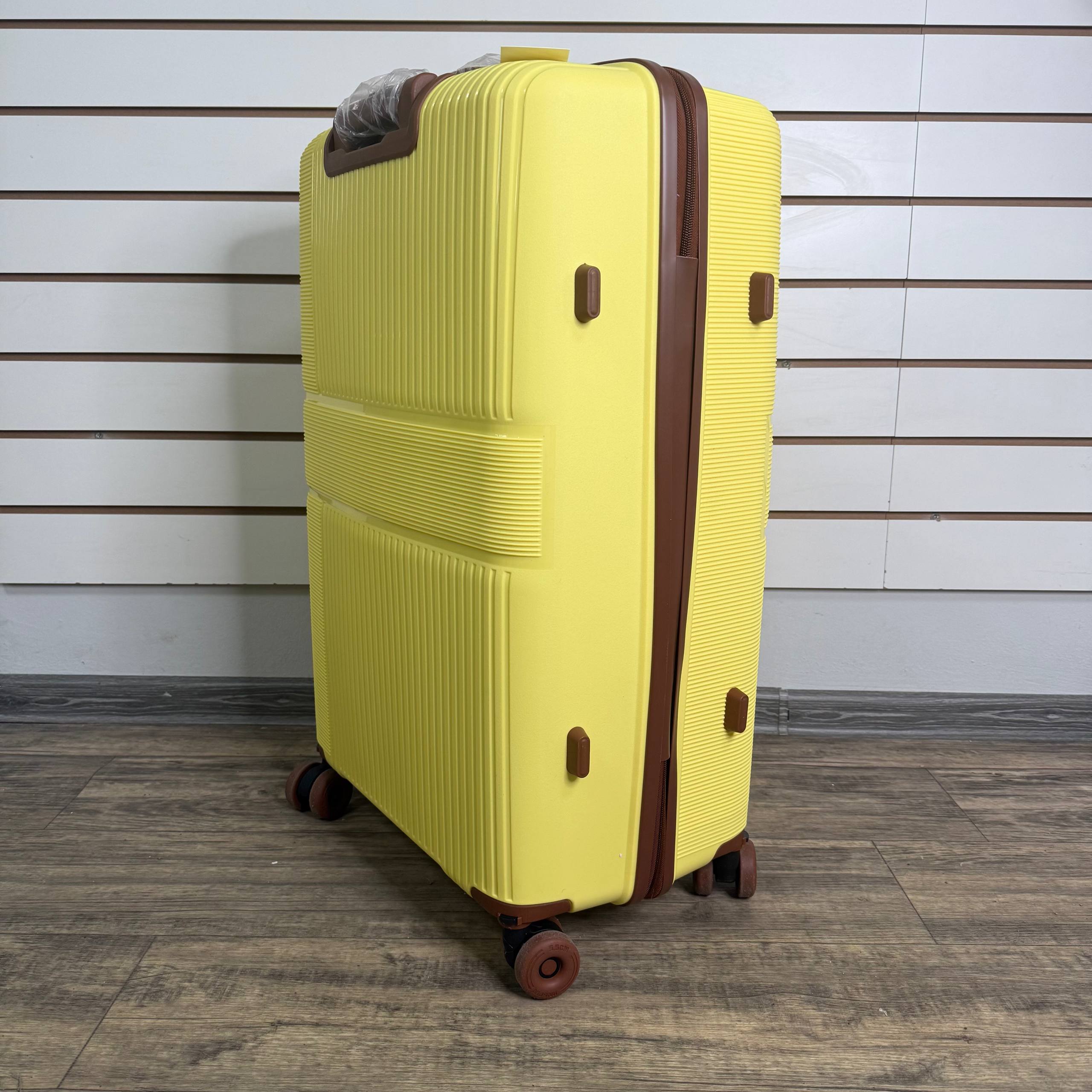 Чемодан полипропилен L - Желтый