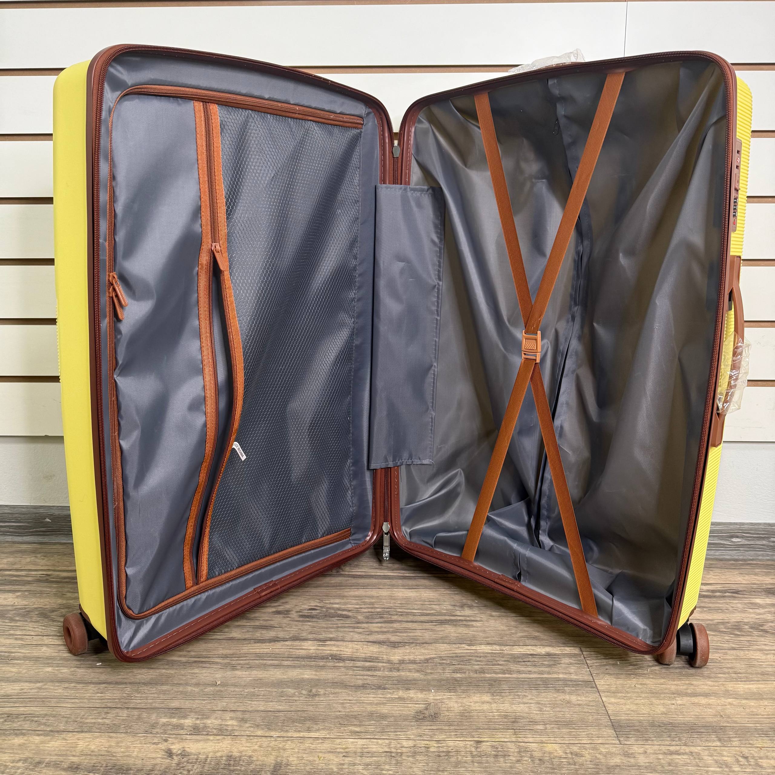 Чемодан полипропилен L - Желтый