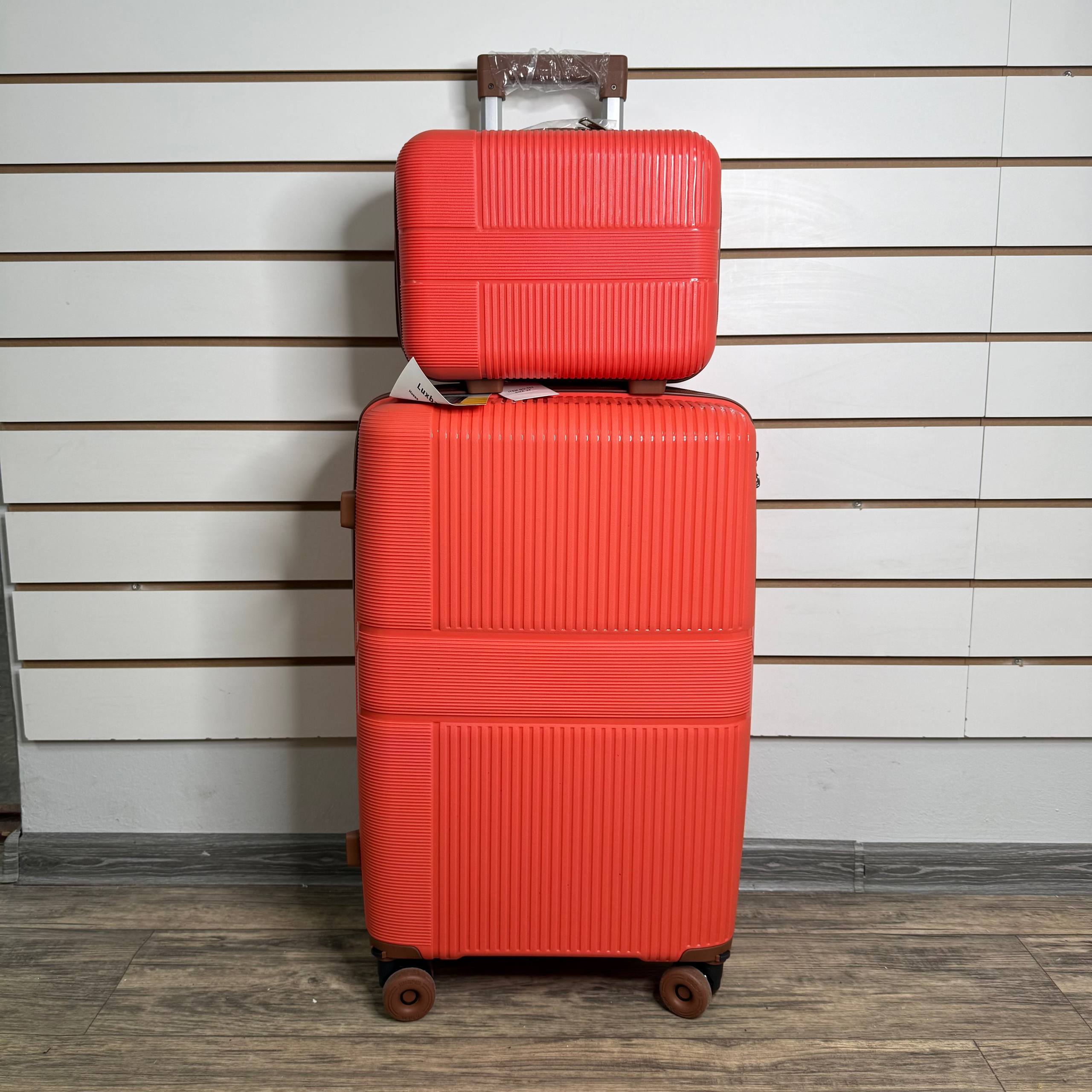 Чемодан полипропилен М - Оранжевый